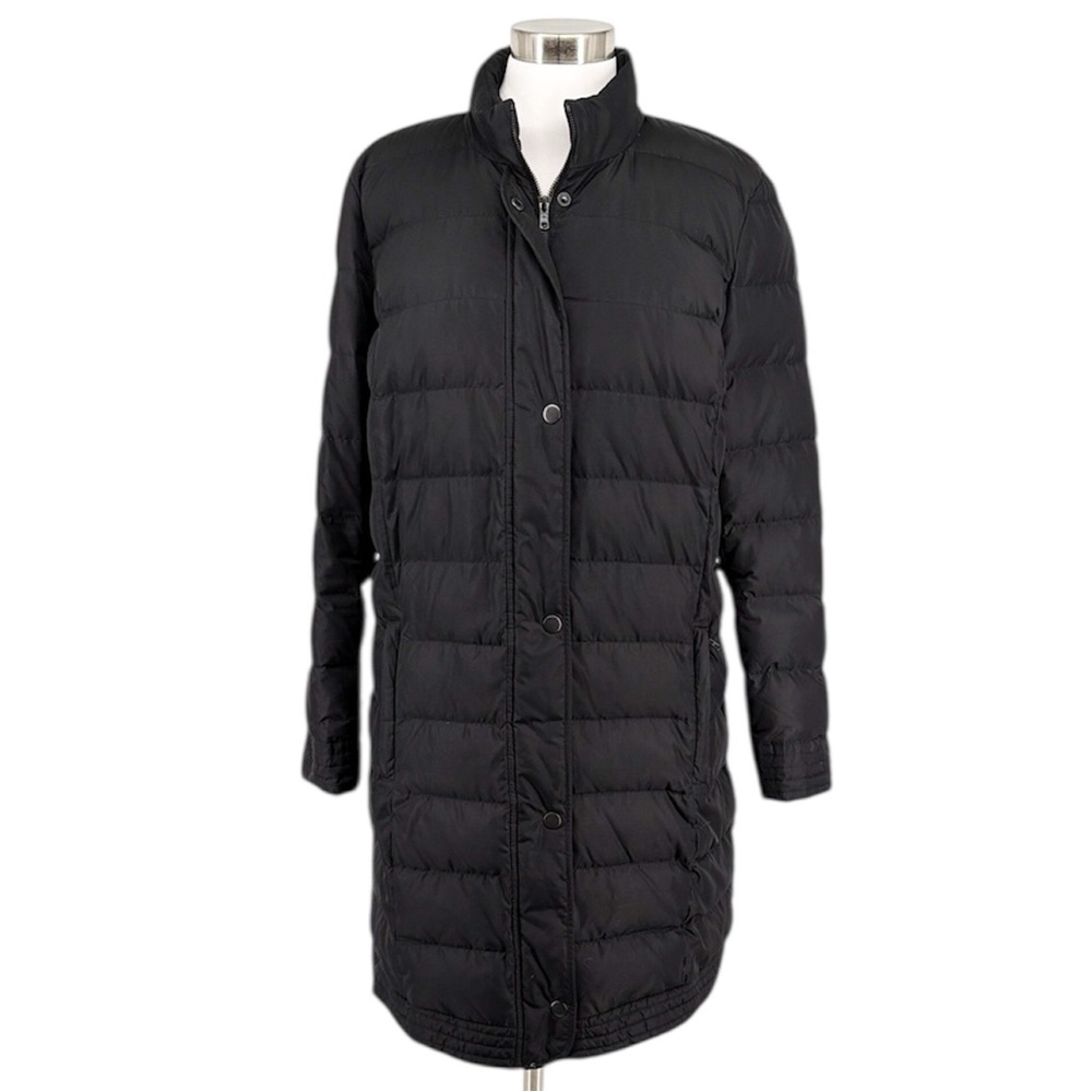 J Jill Womens Black Down Puffer Coat Size Large